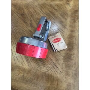 Vintage Burgess Radar-Lite Red Sealed Beam Flashlight Spotlight